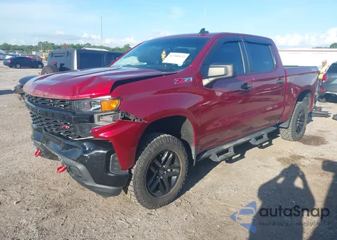 2021 Chevrolet Silverado 4Wd Short Bed Custom Trail Boss from USA, damaged, VIN 1GCPYCEF9MZ154391